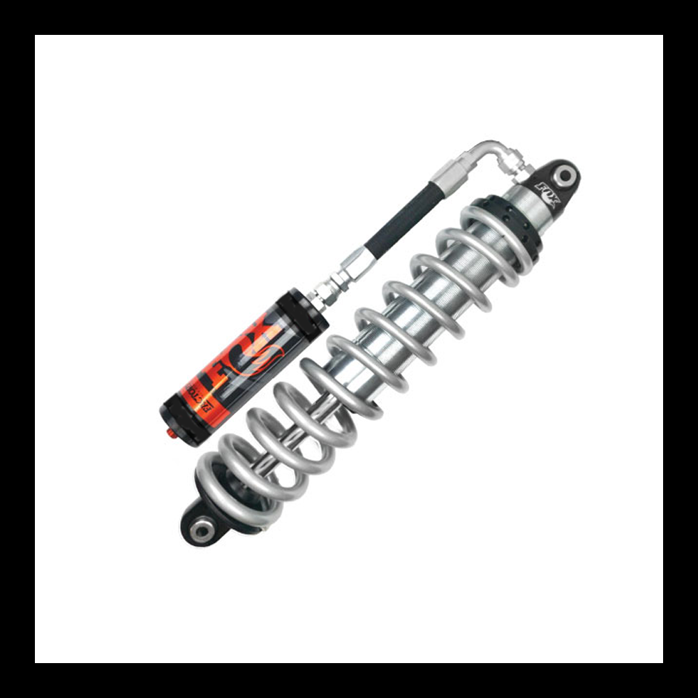 Fox 2.5 Factory Series 5.35in. Remote Res. Coilover w/DSC Adj. - Black - Chevy 1500 4WD 2007 w/ UCA