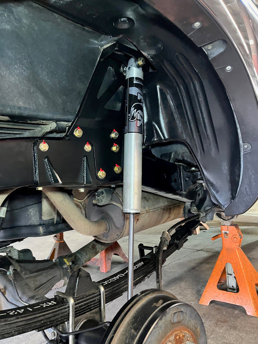 Gm Rear Shock Relocation Kit Toyota Tacoma spring over Shock Relocation Kit – JD Fabrication